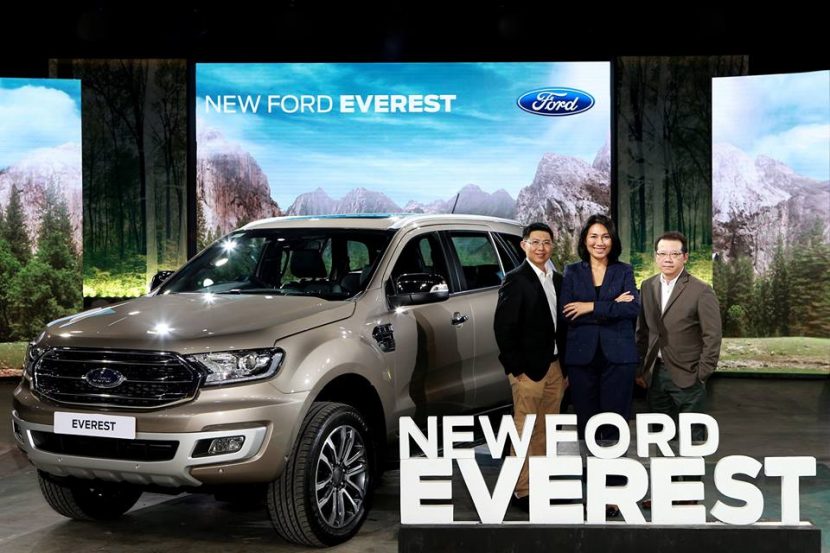 FORD Everest 2018   2019 เปิดตัวแล้ว กับเครื่องยนต์ 2.0 ลิตรและเกียร์อัตโนมัติ 10 จังหว่ะ