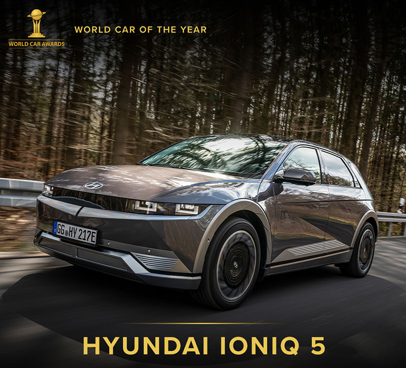 Hyundai Ioniq 5 คว้ารถยนต์ยอดเยี่ยมที่สุดในโลก ปี 2022