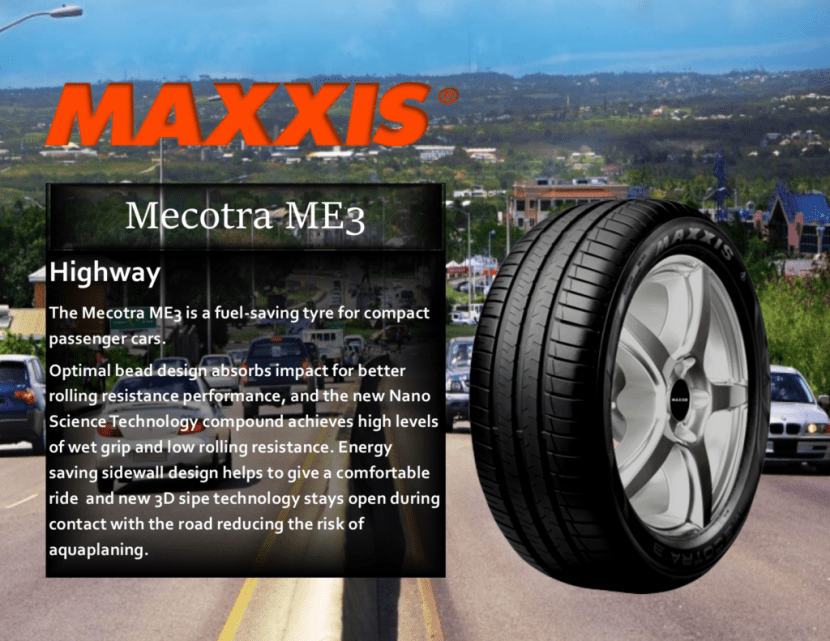 MAXXIS ME 3 ยางสุดคุ้มสำหรับรถเล็ก