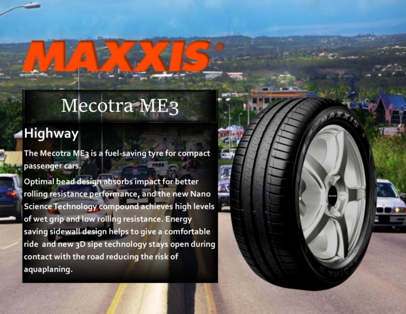Maxxis Mecotra ME3  ยางดีที่ควรโดนสำหรับรถยสต์ขนาดเล็ก กลาง
