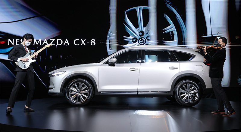 Mazda CX 8 2022 ใหม่ ปรับการตกแต่งเพิ่มอุปกรณ์ ราคาเริ่ม 1,549,000 บาท