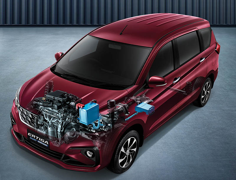 Suzuki Ertiga Hybrid 2023 ใหม่ ปรับโฉมเพิ่มเทคโนโลยีรถไฮบริด ราคาเริ่ม 783,000 บาท