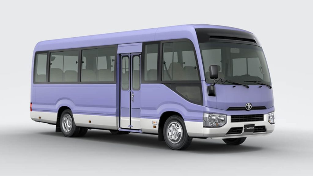 Toyota Coaster 2025 มินิบัสเอนกประสงค์พร้อมใช้งานทุกองค์กร